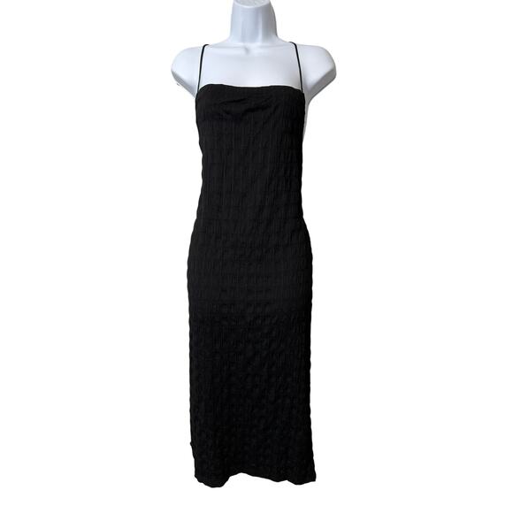 Commense Tie Back Textured Midi Dress XL - Picture 1 of 6